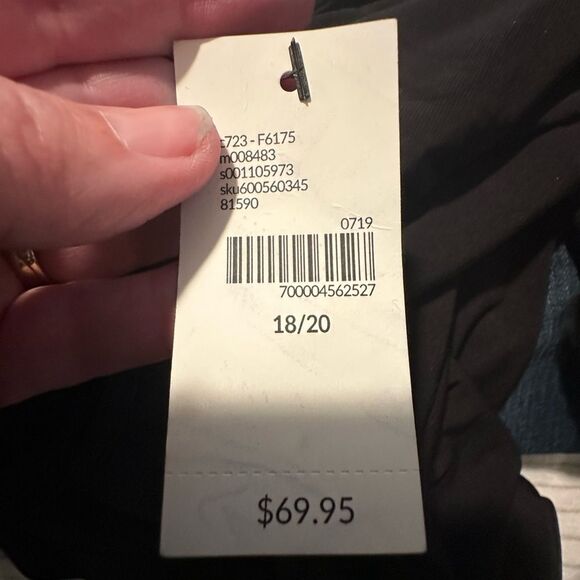 NWT Lane Bryant Elegant Black Wrap Dress - Size 18/20 - Picture 9 of 9